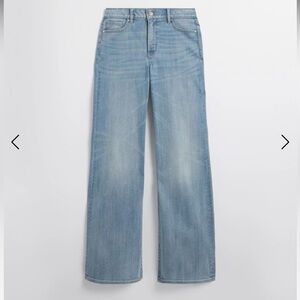 WHBM high rise everyday soft wide leg jeans NWT